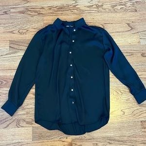 zara satin shirt